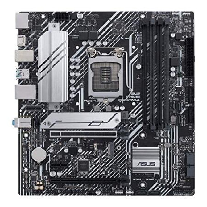 ASUS Prime B560M-A LGA 1200 (Intel 11th/10th Gen) micro ATX motherboard  (PCIe 4.0,2x M.2 slots, 8 power stages, 1 Gb LAN, DP, dual HDMI,USB 3.2 Gen  2