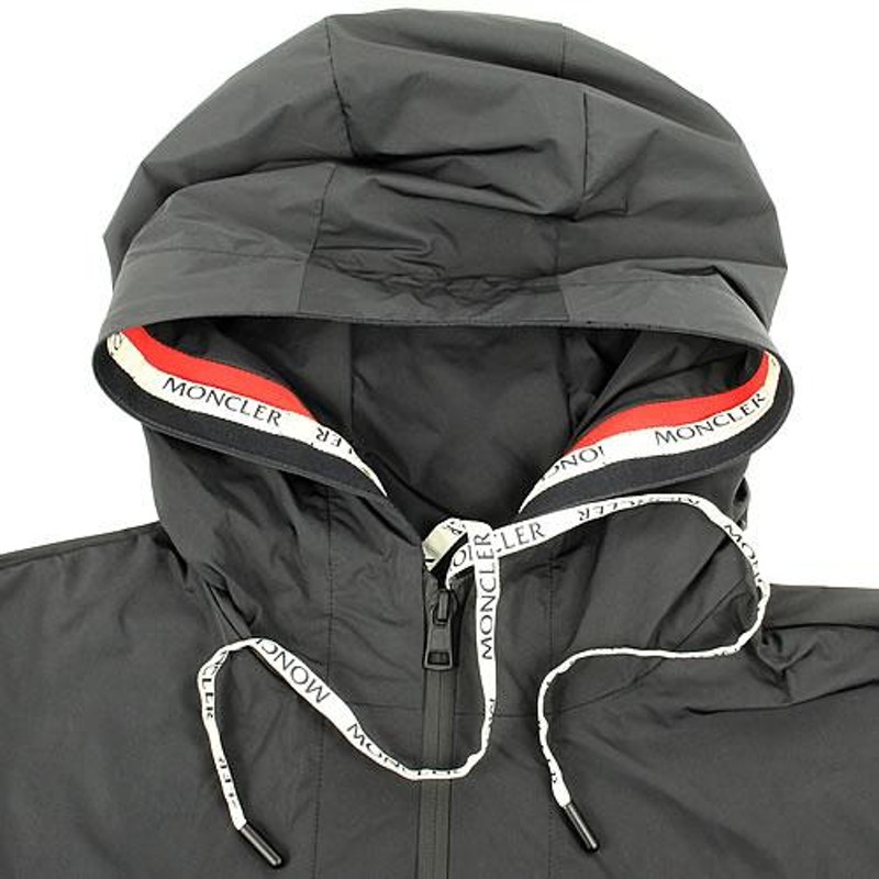 宜しくお願いしますモンクレール　ナイロン　ロゴ　パーカー　黒　ブラック　MONCLER