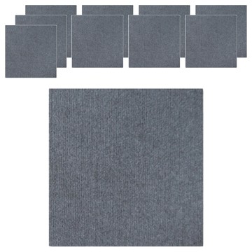吸附式防滑拼接地墊 Set 10個 R50 深煙灰  50x50x0.4cm  1組
