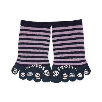 立體膠印造型五趾船襪-熊貓 - 熊貓丈