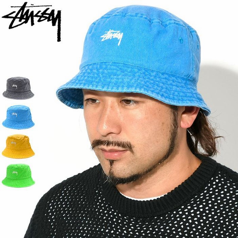 OLD STUSSY バケットハット 水色 STUSSY - STUSSY水色バケットハットの通販 by カラフルshop