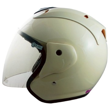 GP5 安全帽 615 素色 慕斯白 安全插扣 可拆洗內襯 雙導流 貓耳 R帽 3/4罩 安全帽