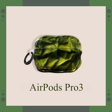 【曼巴綠】高級感大理石紋 蘋果AirPods Pro3 2代透明亮面保護套 AirPods Pro2 3 4代藍牙耳機殼