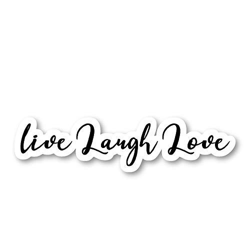 Live Laugh Love ステッカー インスピレーション引用ステッカー ラップトップステッカー 2.5インチ ビニールデカール ノー