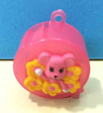 【震撼精品百貨】PostPet MOMO熊 MOMO熊迷你膠帶鎖圈 粉色#76265 震撼日式精品百貨