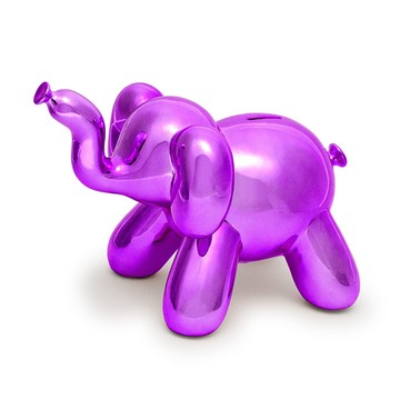 Made by humans｜閃光大象存錢筒（桃紅色）