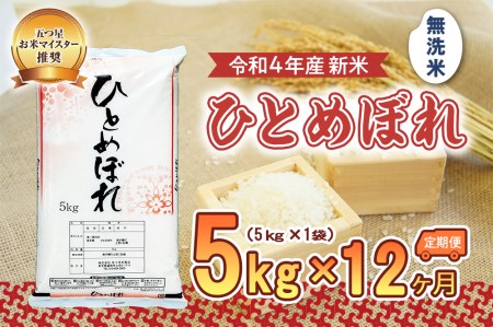 盛岡市産ひとめぼれ5kg×12か月