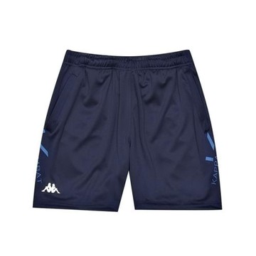 KAPPA義大利舒適小童吸溼排汗針織半短褲 (左右有口袋)丈青 321846WB29