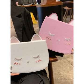 可愛刺繡貓咪ipad11代平板保護殼paidmini7蘋果pro11寸書本式翻蓋air45/10.9英寸10.2保護套防摔硅膠8.3寸