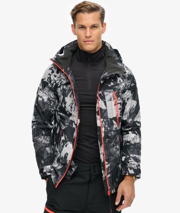 Superdry Men's Ski Freestyle Core Jacket Grey Size: Xxl