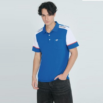 【Londa Polo】PK四角網眼男短POLO衫(P268206)寶藍