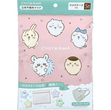 日本正版 吉伊卡哇 3D 不織布口罩 5入組