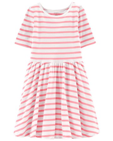 Kid Striped Twirl Dress
