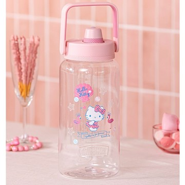 【THERMOS膳魔師】Hello Kitty 輕水瓶(附吸管組)_(貝殼篇)(TP436TKT-SSFM)