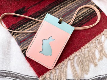 兔形直身證件套 好好縫 皮革DIY材料包 員工證 八達通 實用 禮物