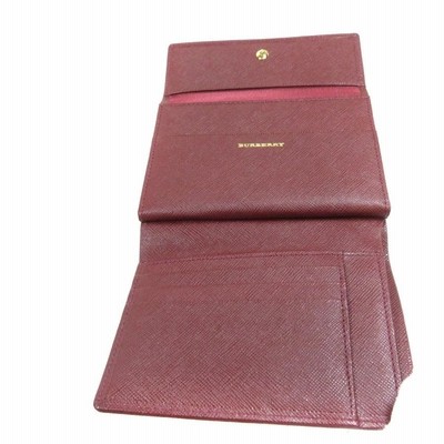 BURBERRY【バーバリー】 がま口 二つ折り財布（小銭入れあり