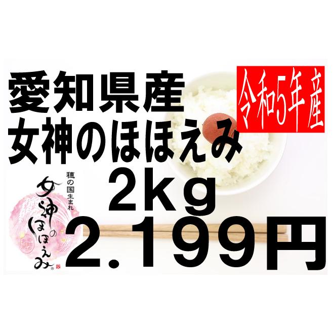 米　令和5年度産　愛知県豊橋産　女神のほほえみ 2kg