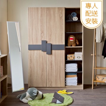 TZUMii專人配送組裝-武藏二門六格衣櫥 衣櫃 免組裝衣櫃