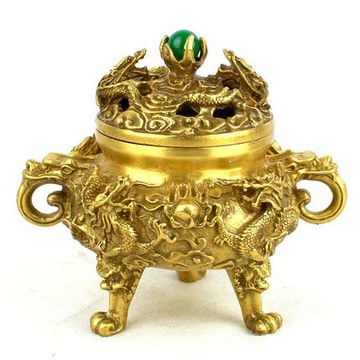 銅工藝品 銅香爐  銅檀香爐  銅九轉乾坤爐 檀香爐 擺件