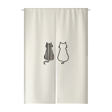 【客製化門簾】【贈桿發票】透光門簾 厨房短門簾 莫蘭迪門簾 櫃子防塵簾 北歐門簾 隔斷窗簾 衣櫃布簾 免打孔門簾