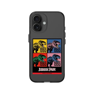 iPhone 16 Clear (相機按鈕) 酷墨灰 - Jurassic Park/ Jurassic World - 1993