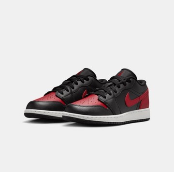 NIKE 休閒鞋 AIR JORDAN 1 LOW GS 黑紅 經典 大童 女 553560-067