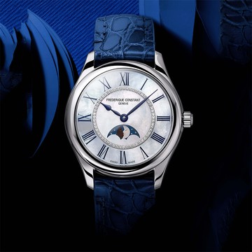 CONSTANT 康斯登 Elegance 珍珠貝月相機械女錶-36mm(FC-331MPWND3B6)