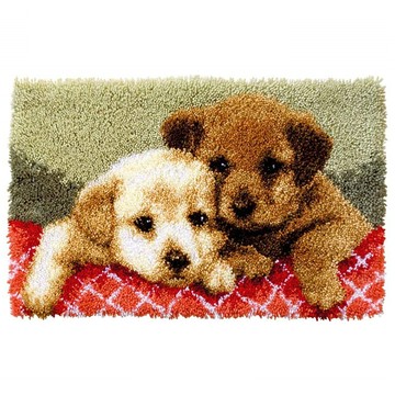 101Do Latch Hook地毯刺繡套組 小狗款  1組