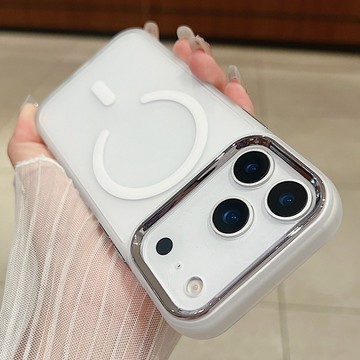 電鍍鏡頭框 膚感霧面 磁吸手機殼iPhone 17Air 16E 15 14 13 12 11 SE XR XS 7/8