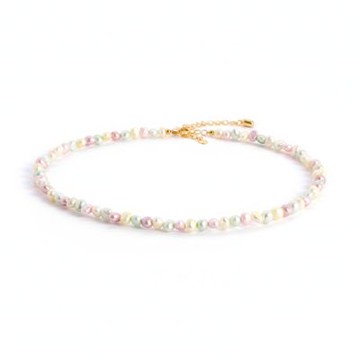 EM【eileen me】滿分 A+系列 天然珍珠染糖果馬卡龍色調 項鍊+手環 不規則形狀