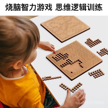 🔥臺灣出貨🔥十級地獄超高難度燒腦拚圖趣味燒腦方塊木質益智朋友生日禮物 SPC6