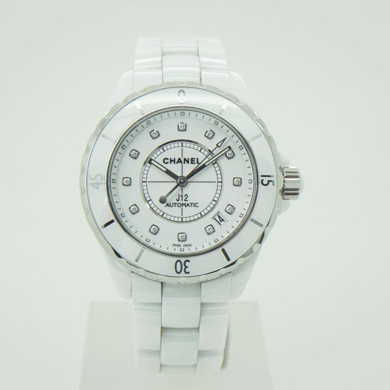 CHANEL シャネル J12 H1629 38mm ホワイト12Pダイヤ文字盤 ホワイト 