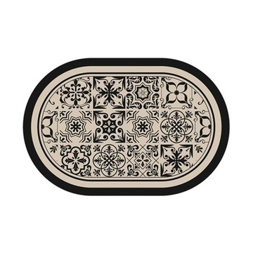 硅藻土地墊  橢圓幾何  40 x 60cm  1個