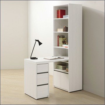 2尺伸縮L書櫃桌組 置物櫃 收納櫃 層櫃 空櫃 門櫃 隔間櫃 抽屜櫃 玄關櫃【163A54006】Leader傢居館163-L759+L760+L763