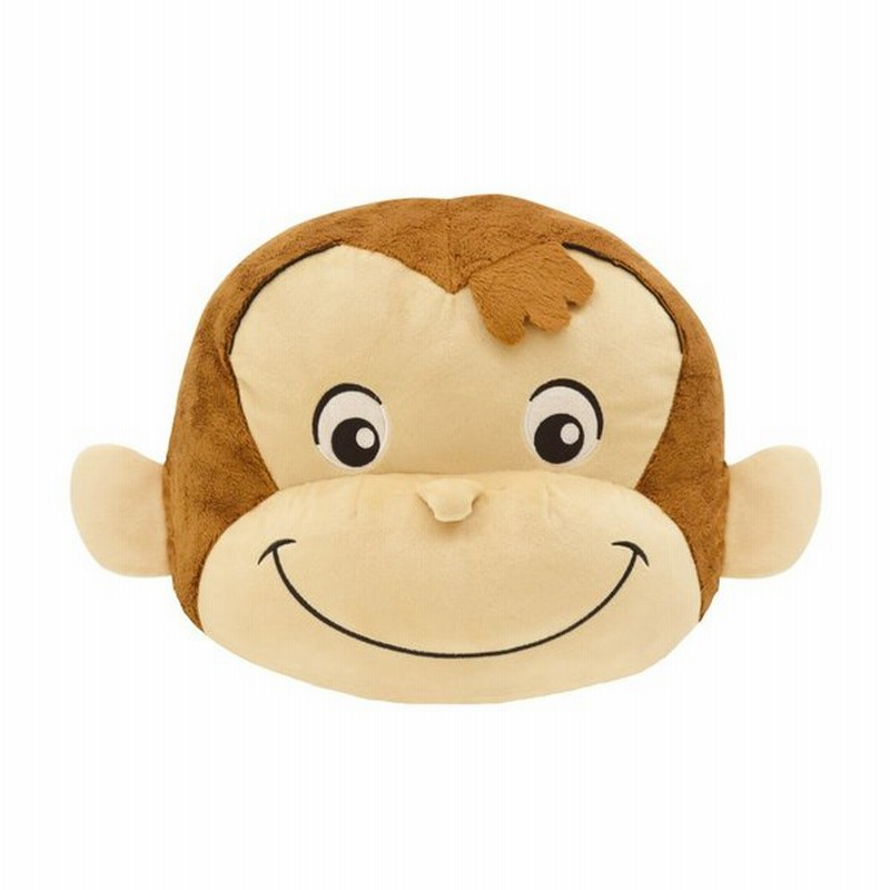 Curious George フェイスぬいぐるみ ジョージ おさる フェイス 顔 抱き枕 ぬいぐるみ 大きい Big ダイカット 通販 Lineポイント最大0 5 Get Lineショッピング