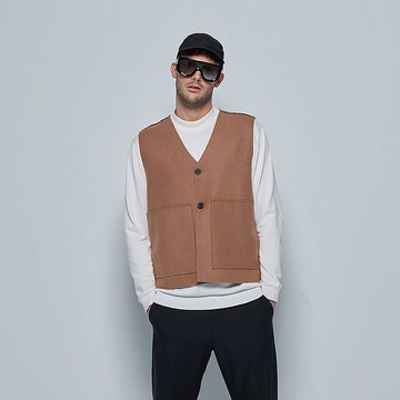 Stone@s Wool Vest / 駝色 羊毛背心