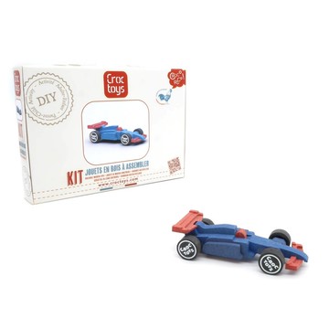 Croctoys  FORMULE 賽車 DIY組裝玩具套件 (紅藍色)(法國原裝)