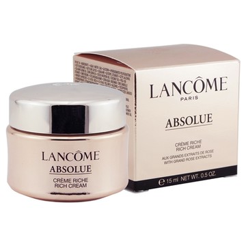 (即期品)LANCOME 蘭蔻 絕對完美黃金玫瑰修護乳霜 15ML-豐潤版(效期至2026年09月)