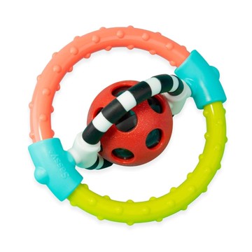 Sassy 旋轉咬咬搖鈴|抓握玩具|感統玩具|咬咬玩具