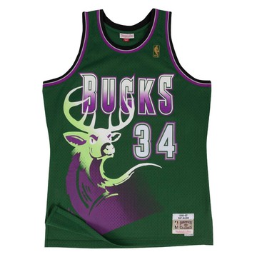 M&N G2二代 Swingman復古球衣 公鹿隊 96-97 #34 Ray Allen