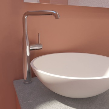 【麗室衛浴】德國 GROHE Essence系列 32901001 單槍加高面盆龍頭 322mm