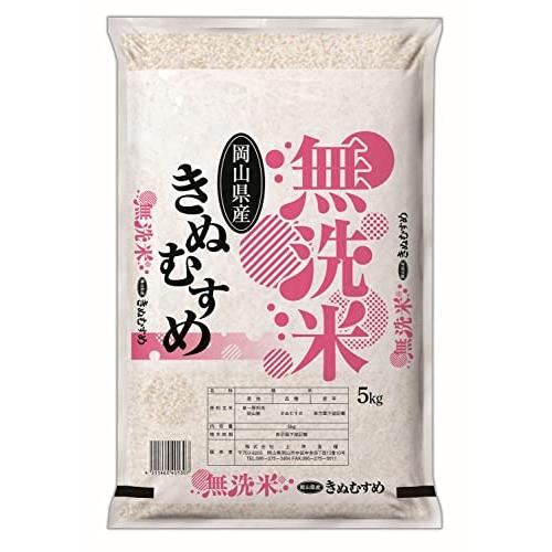 新米 無洗米 令和5年産 岡山県産 きぬむすめ 5kg 