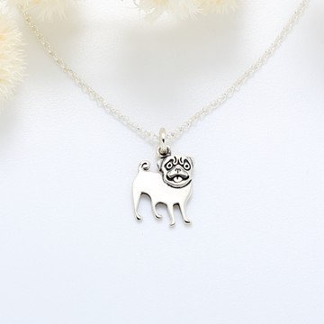 【Angel & Me】巴哥犬 哈巴狗 s925 純銀 項鍊 情人節 生日 禮物