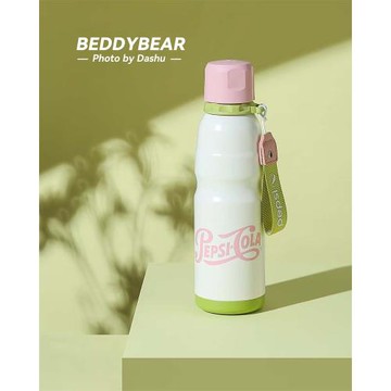 【BEDDYBEAR】杯具熊運動保溫水壺 百事運動600ml（保溫杯 便攜 成人）