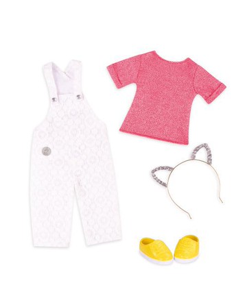 白雪蕾絲吊帶褲