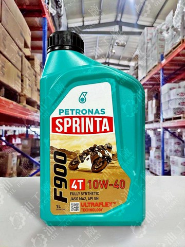 【4%點數】『油工廠』PETRONAS  F900 4T 10W40 全合成 機車 機油 MA2 重機 檔車 1L【樂天APP下單限定】