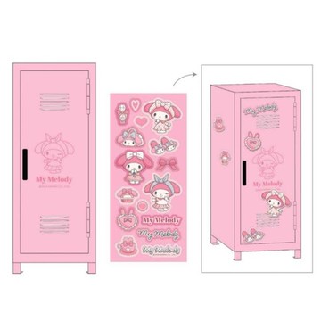 【震撼精品百貨】My Melody_美樂蒂~日本SANRIO三麗鷗 美樂蒂桌上型鐵製收納櫃附磁鐵*89145