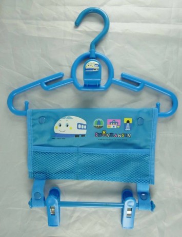 【震撼精品百貨】Shin Kan Sen 新幹線~衣架附袋『淺藍』