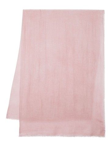 Faliero Sarti - frayed-edge lightweight scarf - women - Modal - One Size - Pink