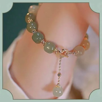 新中式四葉和田幸運手環女童版 周歲禮 生日禮 禮盒版